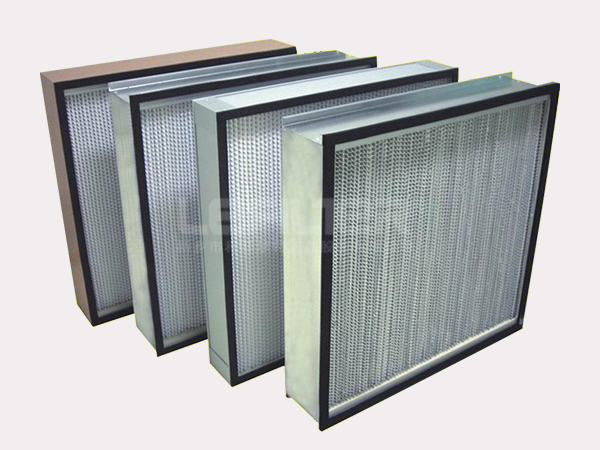 铝边框有隔板超高效除尘空气过滤器